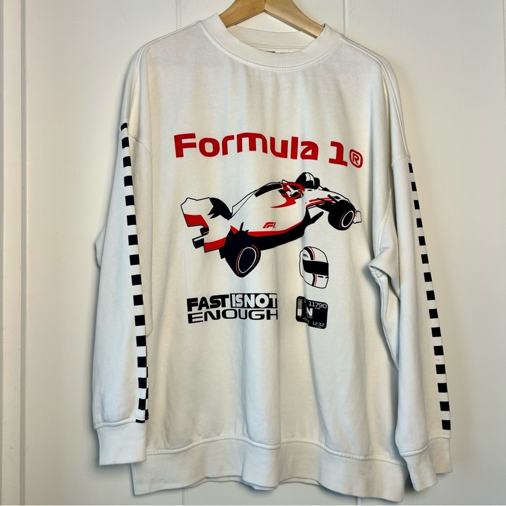 NWOT H&M Oversized Formula 1 Sweatshirt size M